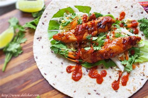 How many sugar are in carmel chicken wrap (16388.0) - calories, carbs, nutrition