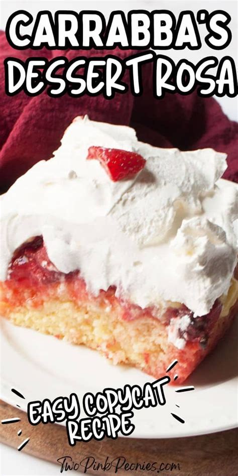 How many sugar are in carrabbas dessert rosa - calories, carbs, nutrition