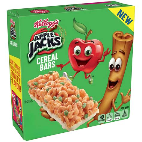 How many sugar are in cereal, apple jack, kelloggs - calories, carbs, nutrition