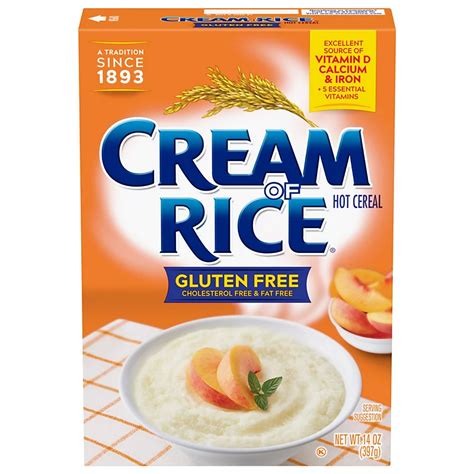 How many sugar are in cereal cream of rice 16 oz ladle - calories, carbs, nutrition