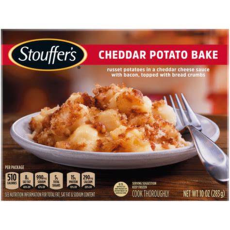 How many sugar are in cheddar potato bake - calories, carbs, nutrition