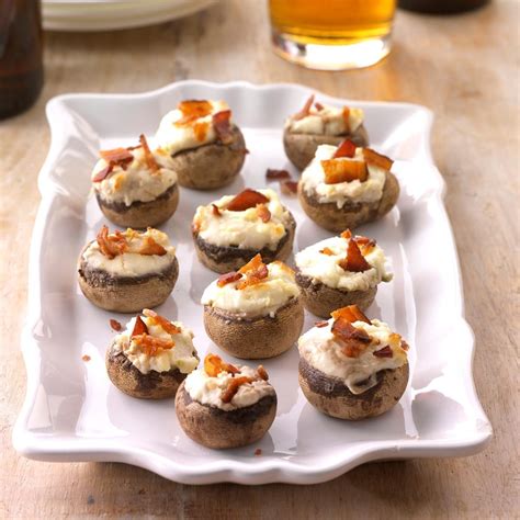 How many sugar are in cheese and bacon stuffed mushrooms - calories, carbs, nutrition