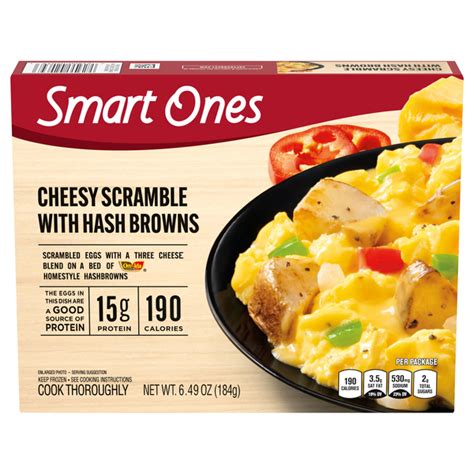 How many sugar are in cheesy scramble with hashbrowns - calories, carbs, nutrition