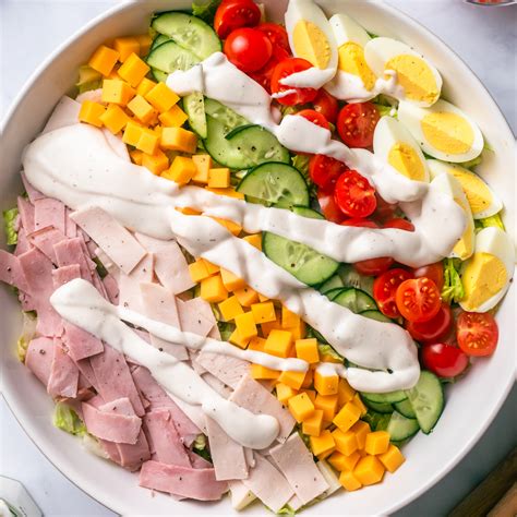 How many sugar are in chef salad level 1 - calories, carbs, nutrition