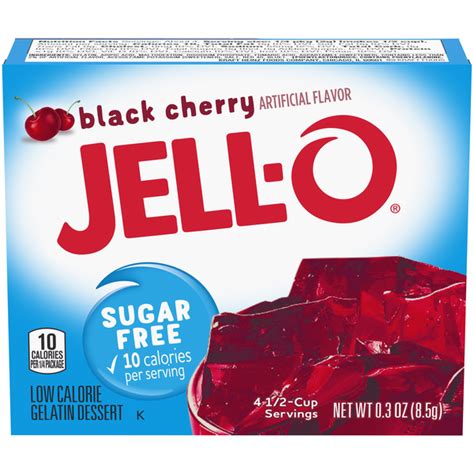 How many sugar are in cherry gelatin - calories, carbs, nutrition