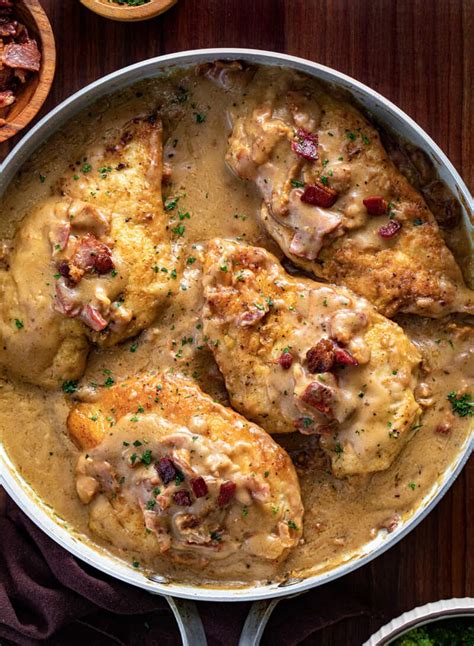 How many sugar are in chicken 8 cut fried smothered with onions & mushrooms 2 pc - calories, carbs, nutrition