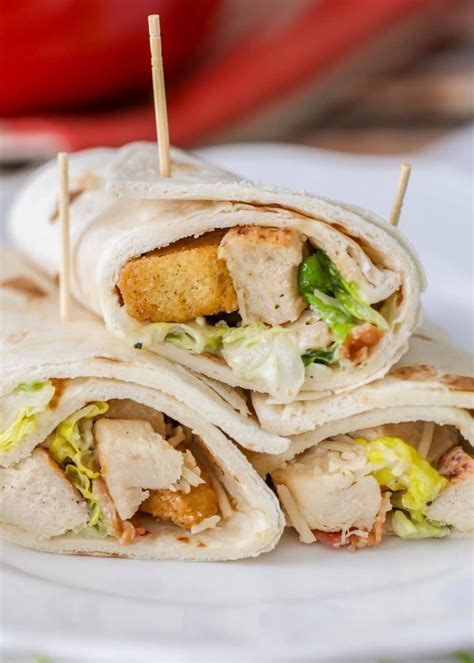 How many sugar are in chicken caesar wrap with triple bean salad - calories, carbs, nutrition