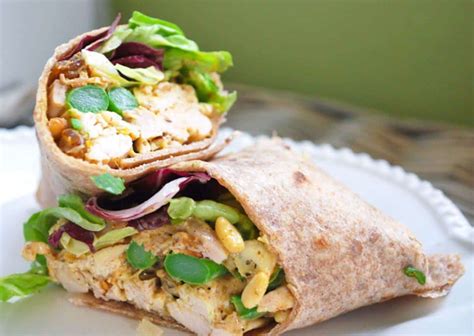 How many sugar are in chicken curry wrap - calories, carbs, nutrition