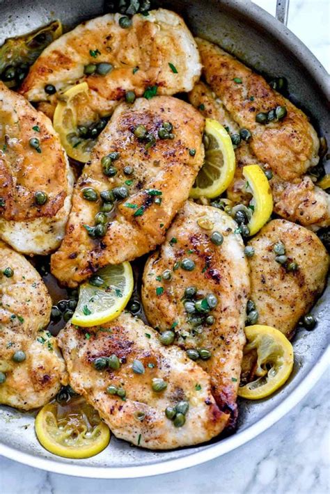 How many sugar are in chicken piccata - calories, carbs, nutrition