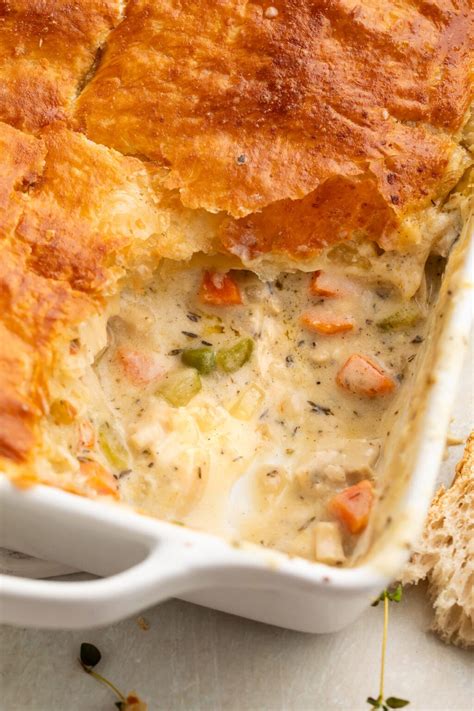 How many sugar are in chicken pot pie casserole - calories, carbs, nutrition