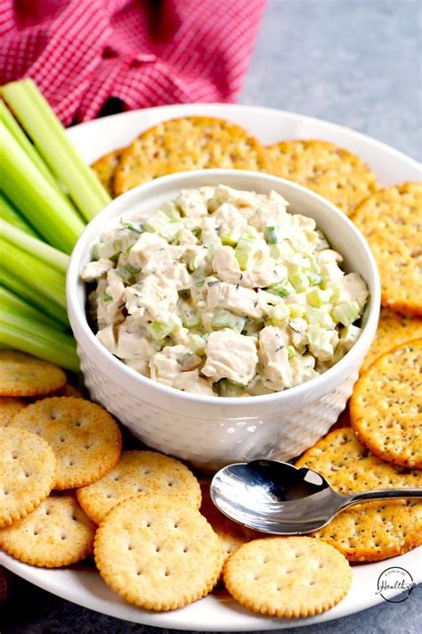 How many sugar are in chicken salad with crackers - calories, carbs, nutrition