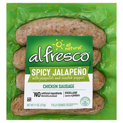 How many sugar are in chicken sausage jalapeno - calories, carbs, nutrition