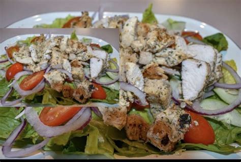 How many sugar are in chicken spiedie salad - calories, carbs, nutrition