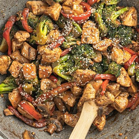 How many sugar are in chicken stir fry - calories, carbs, nutrition