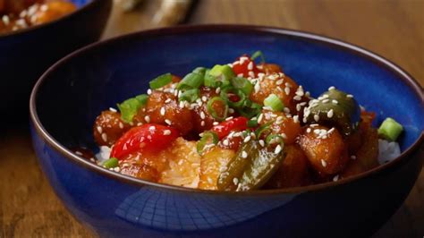 How many sugar are in chicken sweet & sour tempura - calories, carbs, nutrition