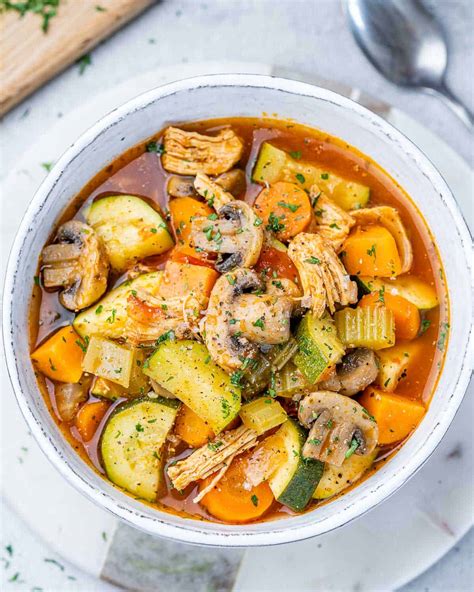 How many sugar are in chicken vegetable soup - calories, carbs, nutrition