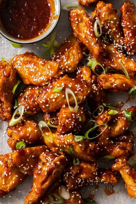 How many sugar are in chicken wings korean spicy 6 ea - calories, carbs, nutrition