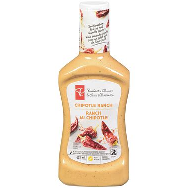 How many sugar are in chipotle ranch dressing - calories, carbs, nutrition