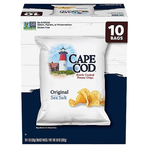 How many sugar are in chips, kettle, cape cod original - calories, carbs, nutrition