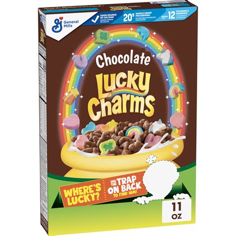 How many sugar are in chocolate lucky charms - calories, carbs, nutrition