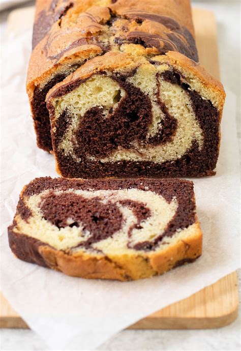 How many sugar are in chocolate marble loaf cake - calories, carbs, nutrition