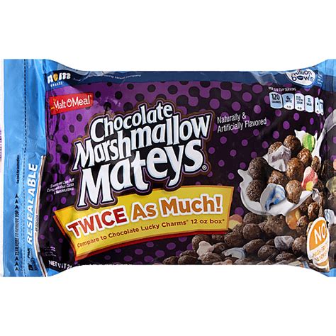 How many sugar are in chocolate marshmallow mateys - calories, carbs, nutrition