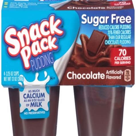How many sugar are in chocolate pudding snack cup - calories, carbs, nutrition