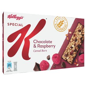 How many sugar are in chocolate raspberry cereal bar - calories, carbs, nutrition