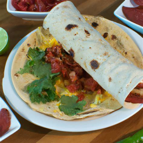 How many sugar are in chorizo breakfast wrap - calories, carbs, nutrition