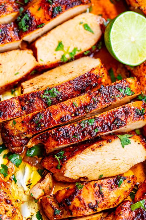 How many sugar are in cilantro chicken breast - calories, carbs, nutrition