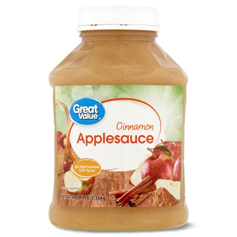 How many sugar are in cinnamon applesauce - calories, carbs, nutrition