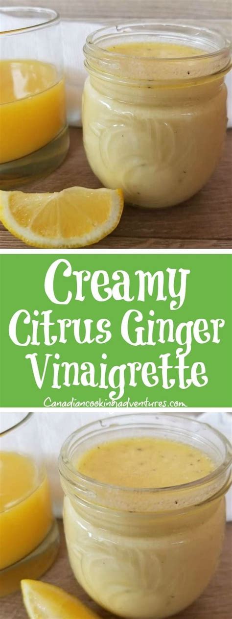 How many sugar are in citrus ginger vinaigrette - calories, carbs, nutrition