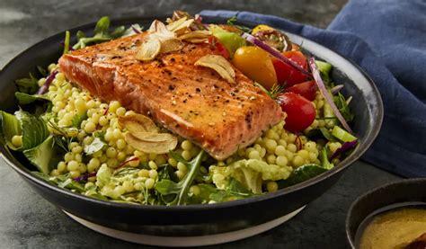 How many sugar are in citrus salmon, couscous & green beans - calories, carbs, nutrition