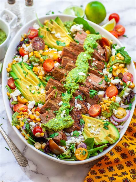 How many sugar are in citrus sesame soy flank steak salad - calories, carbs, nutrition