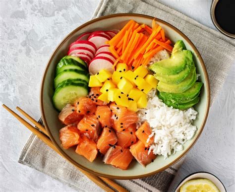 How many sugar are in classic poke bowl - calories, carbs, nutrition