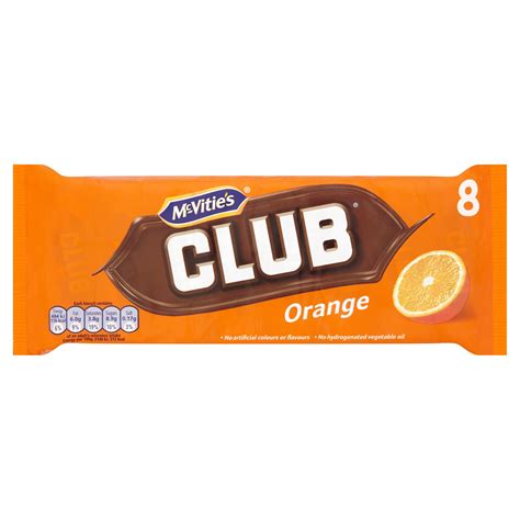 How many sugar are in club biscuit (orange) - calories, carbs, nutrition