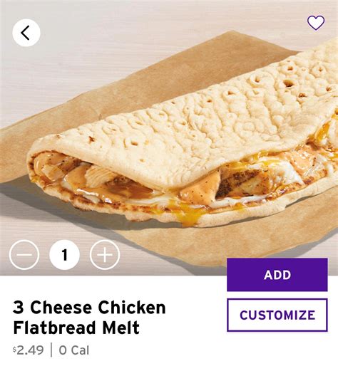 How many sugar are in club flatbread melt (18448.1) - calories, carbs, nutrition