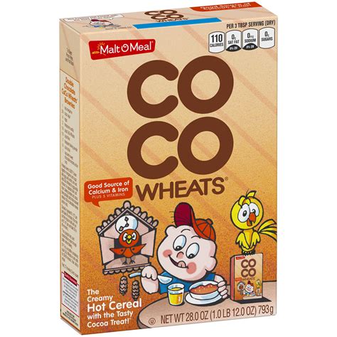 How many sugar are in cocoa wheats - calories, carbs, nutrition