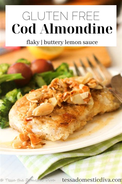 How many sugar are in cod almondine - calories, carbs, nutrition