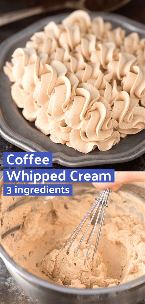 How many sugar are in coffee infused whipped cream - calories, carbs, nutrition