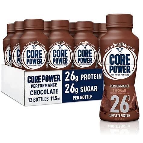 How many sugar are in core power chocolate 26g - calories, carbs, nutrition