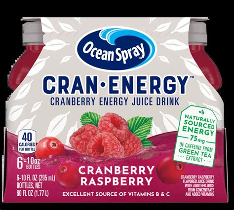 How many sugar are in cran-energy - calories, carbs, nutrition