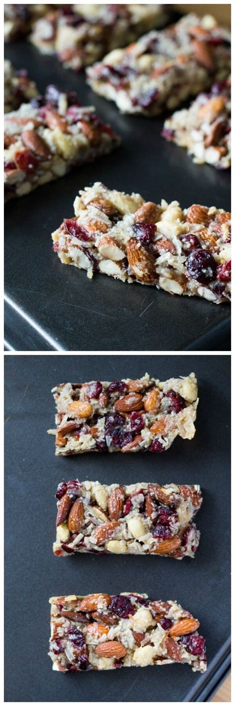 How many sugar are in cranberry almond snack bar - calories, carbs, nutrition
