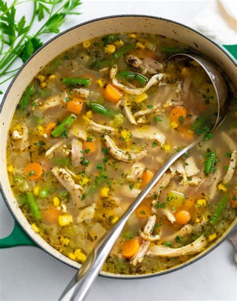 How many sugar are in cream of chicken and vegetable soup - calories, carbs, nutrition