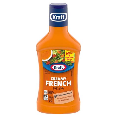 How many sugar are in creamy french dressing (62353.0) - calories, carbs, nutrition