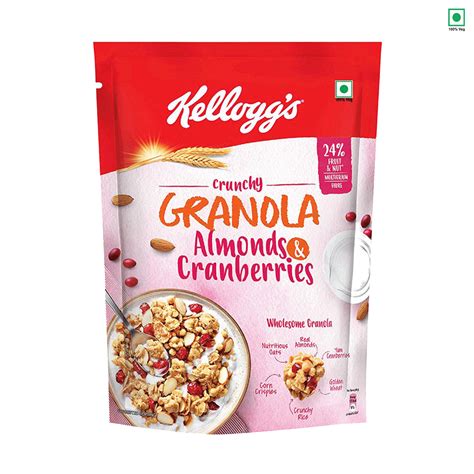 How many sugar are in crunchy cranberry almond cereal - calories, carbs, nutrition