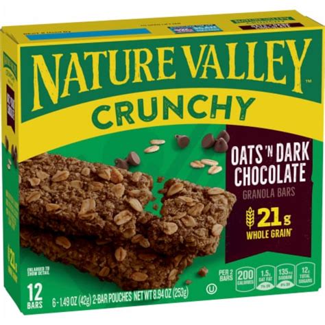 How many sugar are in crunchy oat's -n- dark chocolate - calories, carbs, nutrition