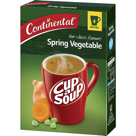 How many sugar are in cup a soup spring vegetable - calories, carbs, nutrition