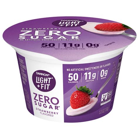 How many sugar are in dannon, light 'n fit nonfat strawberry-banana yogurt - calories, carbs, nutrition