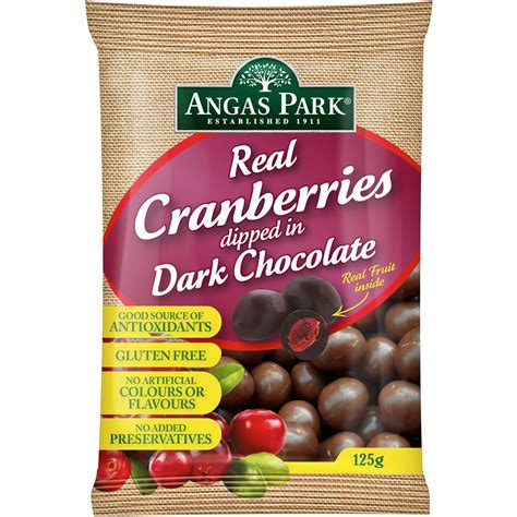 How many sugar are in dark choc cranberry & almond bar - calories, carbs, nutrition